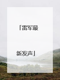 雷军最新发声