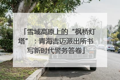 雪域高原上的“枫桥灯塔”：青海吉迈派出所书写新时代警务答卷