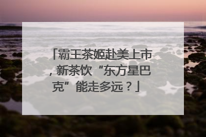 霸王茶姬赴美上市，新茶饮“东方星巴克”能走多远？