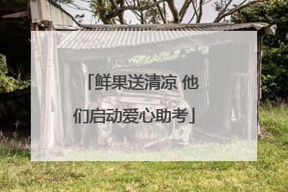 鲜果送清凉 他们启动爱心助考