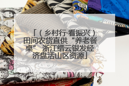 （乡村行·看振兴）田间农货直供“养老餐桌” 浙江缙云银发经济盘活山区资源