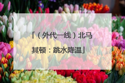 （外代一线）北马其顿：跳水降温