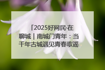 2025好网民·在聊城｜南城门青年：当千年古城遇见青春歌谣 一湖碧水见证的“聊城式浪漫”
