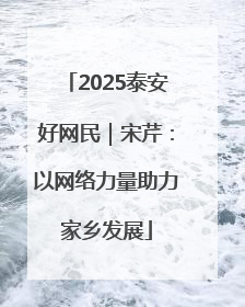 2025泰安好网民｜宋芹：以网络力量助力家乡发展