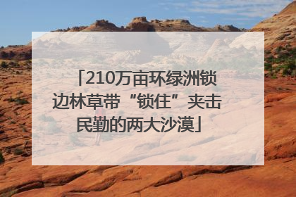 210万亩环绿洲锁边林草带“锁住”夹击民勤的两大沙漠