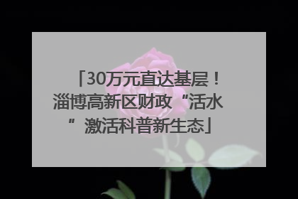 30万元直达基层！淄博高新区财政“活水”激活科普新生态