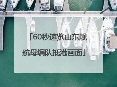 60秒速览山东舰航母编队抵港画面