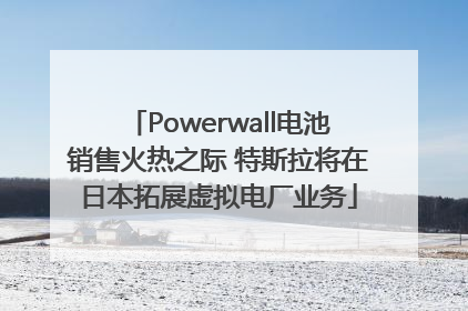 Powerwall电池销售火热之际 特斯拉将在日本拓展虚拟电厂业务